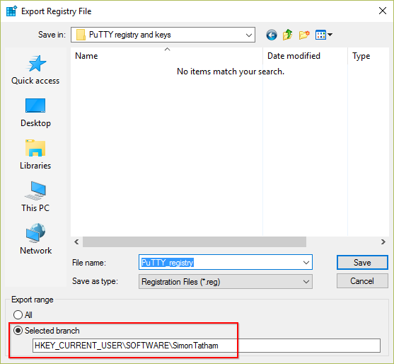 Tip of the Day How to Transfer PuTTY Settings to Another Computer