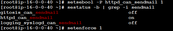SElinux: sendmail permissions corrected