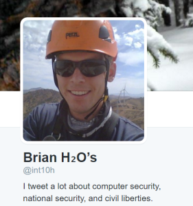 Brian H2O's Twitter profile