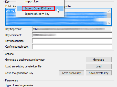 How to create OpenSSH keys on a Windows desktop for remote access to a Linux server with PuTTY Key Generator